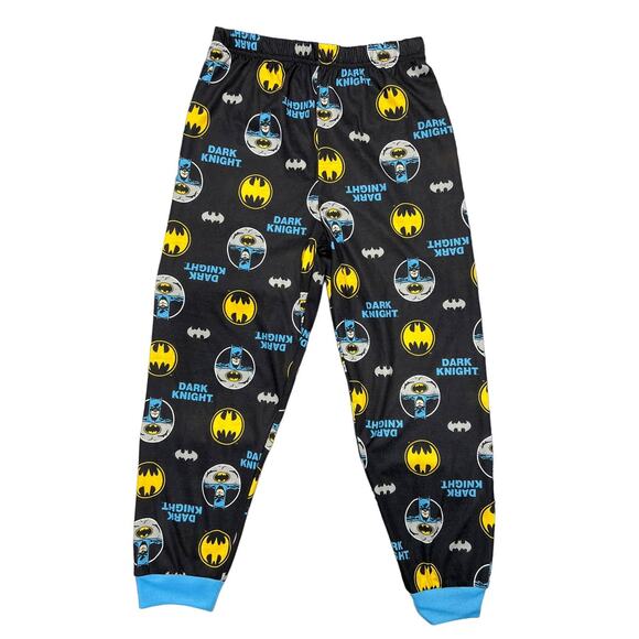 Batman Dark Knight Boys Medium Size 8 Black Pullover Pajama PJ Pants Bottom - Picture 1 of 4